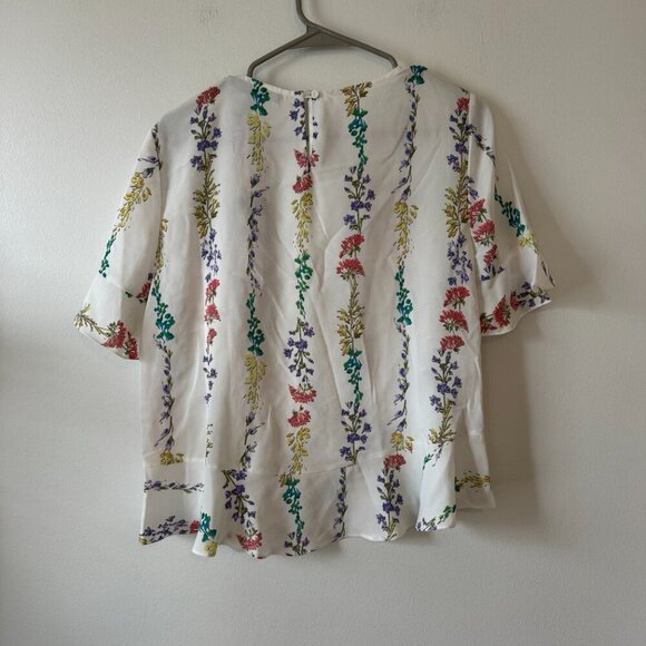 BCBGMaxAzria Floral Ruffle Top - Picture 3 of 10